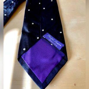 Ralph Lauren Purple Label Polka Dot Tie